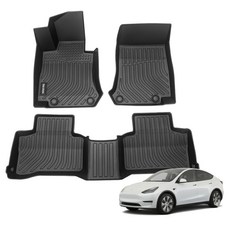 더존 입체포집 TPE 카매트 풀세트, 테슬라 모델Y(2020~2021), 올블랙