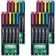 제브라 옵텍스 케어 형광펜, 핑크+레드+옐로우+그린+블루, 20개