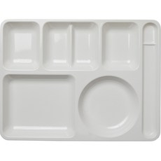 식판의고수 주니어 한식 식판, 퓨어 화이트, 1개