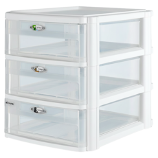 SHUTER 樹德 livinbox 玲瓏盒 PC-2403 275 x 350 x 300mm, 白色, 3層