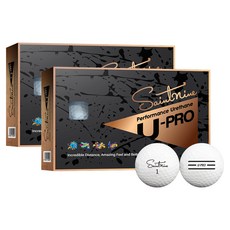 세인트나인 U Pro 프리미엄 고반발 비거리 우레탄 골프공 12p, 화이트, 12개입, 2개
