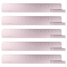 KaCO RUMA 金屬書籤尺, 玫瑰金, 5支