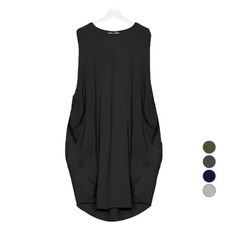 메이첼 빅포켓 루즈핏 슬리브 원피스 00019 빅사이즈 포함