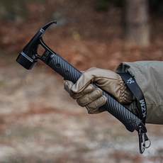 카즈미 탱크 캠핑용 해머, 1개, 블랙