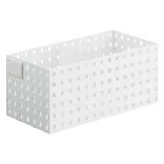 like-it 日本製Bricks系列收納盒9016 (帶隔板和標籤) 白色 小貨, 1個