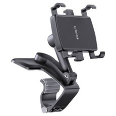 yesido 手機支架 汽車手機架 C101 多功能 360度旋轉, 黑色, 1個