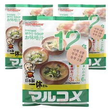 marukome 丸米 即時味噌湯包 12入, 186g, 3個