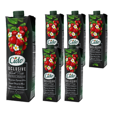 시도 와일드 스트로베리 앤 크랜베리 주스, 6개, 1L