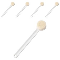 Nubiella背部清潔身體刷 35cm, 5個, 白色, 1個