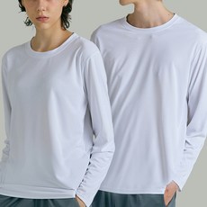 TERAWOOD 抗皺速乾圓領長袖T恤 2件組