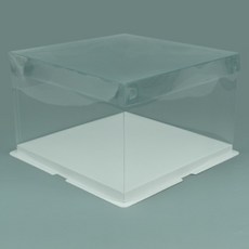 DesignPackage 蛋糕盒 + 翅膀支架組 2號, 透明, 10套