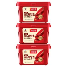 해찬들 태양초 골드 고추장, 3kg, 3개