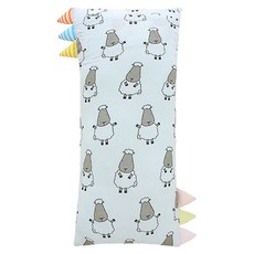 baa baa sheepz 抱抱羊 Bed-Time Buddy 羊樂園安撫抱枕 95% 嫘縈(竹纖維) + 5% 彈性纖維, 大(23 x 53cm), 藍色