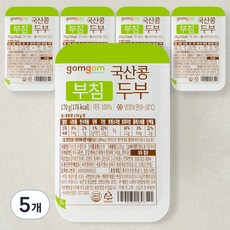 곰곰 국산콩 부침두부, 170g, 5개