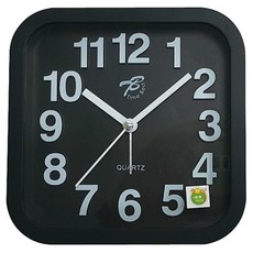 WE CHAMP 經典超靜音四方鬧鐘 WTB-352, 黑色