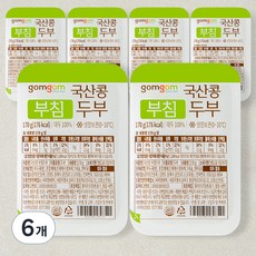 곰곰 국산콩 부침두부, 170g, 6개