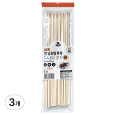 영수산업카멜 대나무 꼬지 28cm, 3개, 30개입