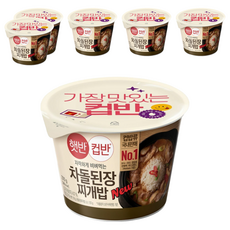 햇반컵반 차돌된장찌개밥, 6개, 270g