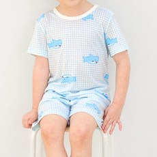 unifriend 兒童鯊魚涼感五分家居服上下套裝