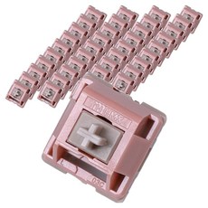 MONSTARGEAR 鵝卵石客製化機械式鍵盤 熱插拔原廠潤滑軸 70入, 混合色, HMX 復古 J 段落軸, 製造商軸