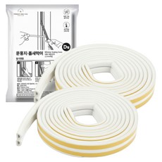 Perfectforyou 고무패킹 문풍지 D형 화이트, 4개