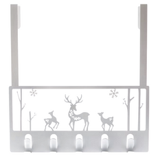 OPUS 東齊金工 歐式鐵藝門後掛勾 魔法森林 鐵烤漆材質, 優雅白色, 1個