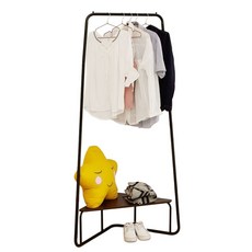 省空間角落衣架, 黑色, 82 x 58 x 171cm