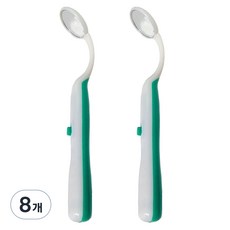 모리의집 가정용 치아 확인 거울 LED 치아경 초록, 8개