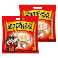 旺旺 五拜有保庇分享包, 大仙貝酥 + 厚燒鹽味 + 旺旺仙貝 + 紅麴物語 + 米豆, 2袋