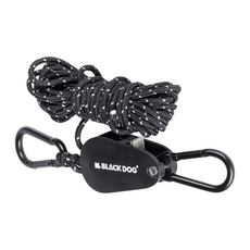 BLACK DOG 黑狗 滑輪營繩調節器, 4m, 黑色, 1個