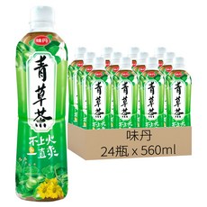 味丹 心茶道健康青草茶, 560ml, 24瓶