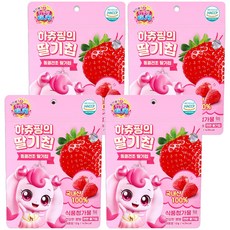리더스인팜 캐치티니핑 유아용 동결건조 하츄핑의 딸기칩, 4개, 12g