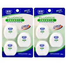 Shallop 刷樂 無蠟含氟潔牙線, 50m, 3個裝, 2組