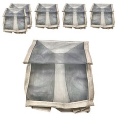 ECHO 食材儲藏網袋, PP塑膠 尼龍, 適用於冰箱內儲存蔬菜水果, 18.5 x 13.5 x 10.5cm, 1個, 6個