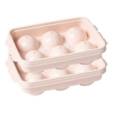 Nanu Dam Highball冰球製冰盒 6公分大冰塊模具 6格, 03粉紅色