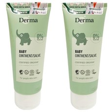 Derma 寶寶有機舒敏萬用膏, 蘆薈杏仁油深層滋潤, 新生兒嬰兒敏感肌適用, 0%香精, 99%天然萃取, 2條, 100ml