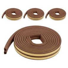韓國 PERFECT FOR YOU 橡膠密封條 D型 門窗擋風條 棕色, 8個