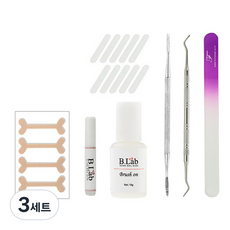퍼니네일 발톱관리 케어팁 01 세트, 혼합색상, 3세트