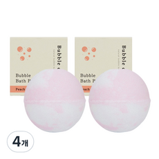 버블데이 배쓰밤 피치, 100g, 4개