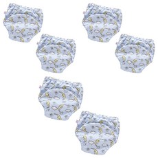 스타도어 유아용 큐트패턴 배변팬티 2p 세트, 구름달, 3개