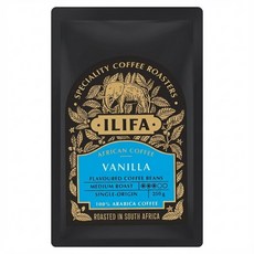 ILIFA 香草咖啡豆 中度烘焙 100% 阿拉比卡咖啡 南非烘焙, 全豆咖啡（未研磨）, 250g, 1包