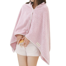 Jonipeuri 按扣式沙灘巾 74 x 140 cm, 1個, 粉紅色