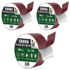 스코라 미끄럼방지 테이프, 3개, 다크레드
