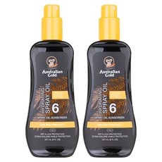 Australian Gold 金色澳洲 SPF6 噴霧助曬油, 237ml, 2個