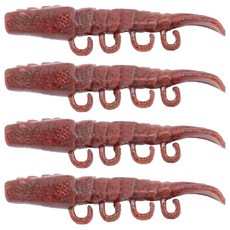 버클리 걸프 터보쉬림프 올라운드 새우웜 4개입 10cm, 블러드웜, 10g, 1개