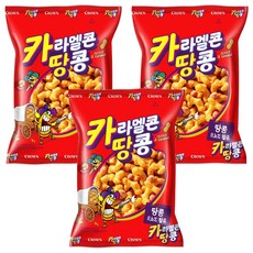 크라운 카라멜콘 땅콩, 125g, 3개