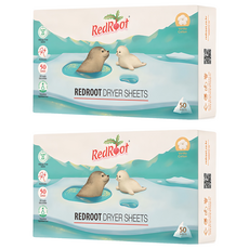 레드루트 건조기 시트 섬유유연제 바닐라코튼향 본품, 50매, 2개