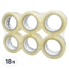 스카치 쓰리엠 311플러스 OPP 저온용 박스 포장 테이프 48mm x 100m, 18개