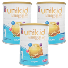 BabyMik 佑爾康貝親 嬰兒配方奶粉 1號 0~12月, 850g, 3罐