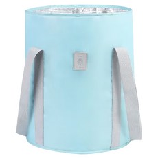 便攜式可折疊旅行保溫泡腳袋 38 x 30cm, 高筒款 藍色, 1個